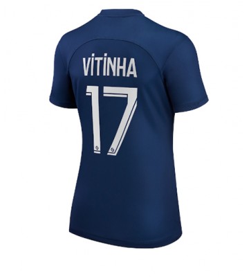 Paris Saint-Germain Vitinha Ferreira #17 Hjemmedrakt Kvinner 2022-23 Kortermet